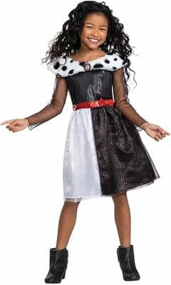 Girls Disney Villains Cruella Classic Costume