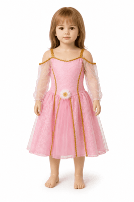 Girls Dizzy Sparkle Pink Princess Fancy Dress Costume Aged 3-4 Years