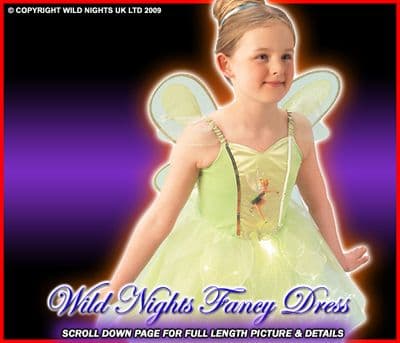GIRLS~ DLX DISNEY FAIRIES TINKERBELL LIGHT UP LARGE AGE 7-8