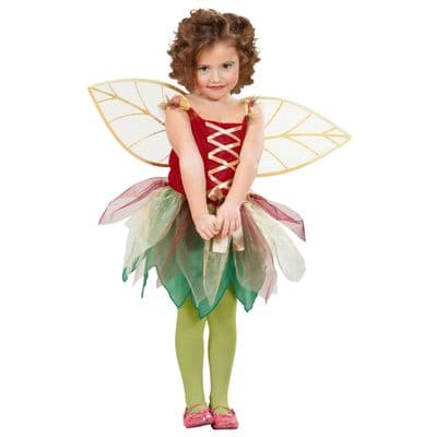 Girls Fantasy Fairy Costume Child Fancy Dress with Wings Halloween Outfit