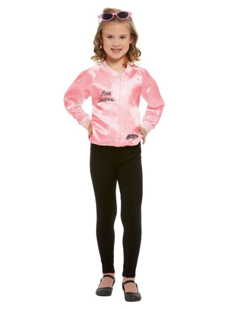 Girls Grease Pink Ladies Lady Costume Girls Grease Pink Ladies Lady Costume