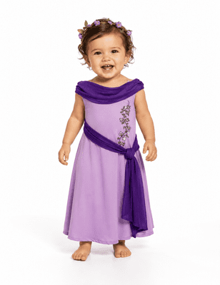Girls Greek Princess Costume Age 1-2 Roman Grecian Fancy Dress Outfit Child