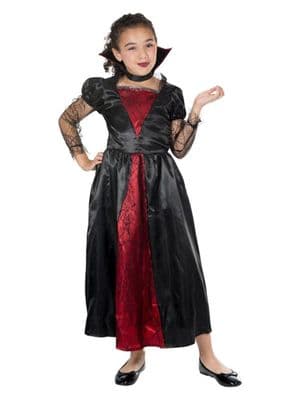 Girls Halloween Deluxe Vampire Princess Costume