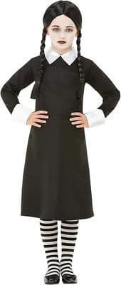 Girls Halloween Gothic School Girl Costume