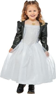 Girls Halloween Licensed Bride of Chucky Tiffany Costume