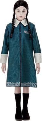 Girls Halloween The Addams Family Wednesday Costume