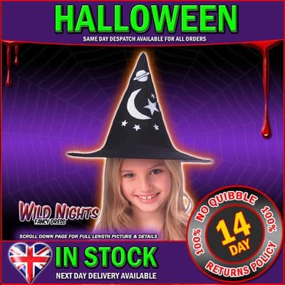 Girls Halloween Witch Hat