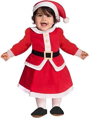 Girls Little Miss Santa Costume 12-18 MONTHS