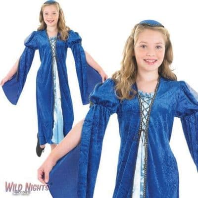 Girls Medieval Tudor Merchants Daughter Costume Historical School Fancy Dress