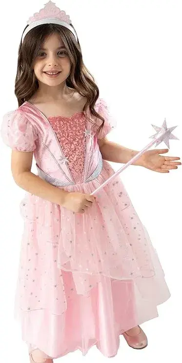 smocked drop-waist maxi dress Butterfly Costume with Wings & Wand – Pink Dress – Boxfetti.ae main image 0