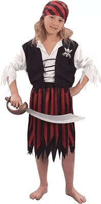 Girls Pirate Costume Large