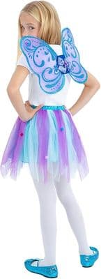 Girls Purple Butterfly Tutu Kit