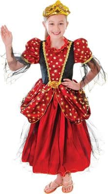 Girls Red Star Princess Dress