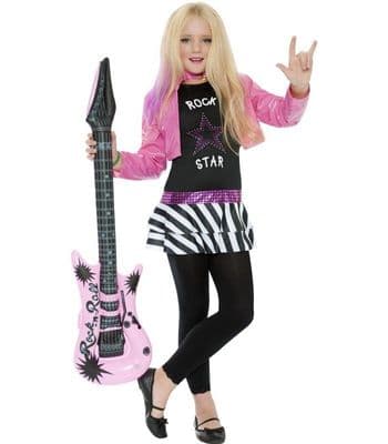 Girls Rockstar Glam Costume 10-12 years