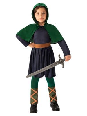 Girls Saxon Warrior Costume