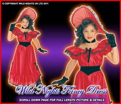 Girls Southen Belle Costume Age 8-10 Years