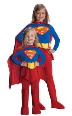 Girls Tradtional Supergirl Costume