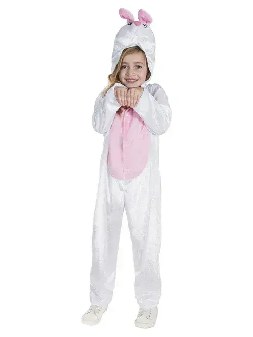 Girls White Bunny Costume