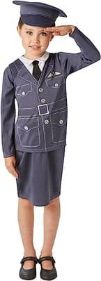 Girls WRAF Costume 78 Years  WWII RAF Fancy Dress Outfit