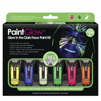 Glow In The Dark Face & Body Paint Kit