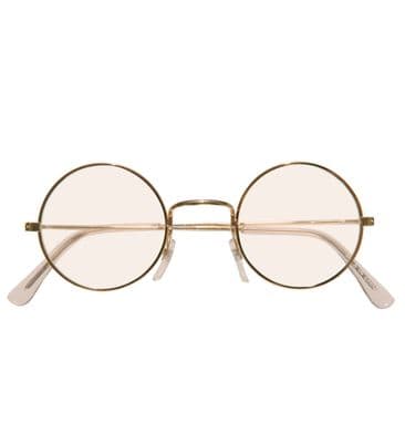 Gold Framed Round Glasses