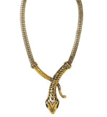 Gold-Plated Snake Necklace