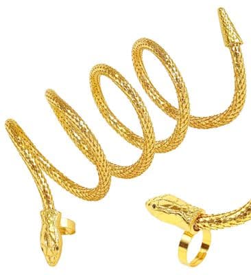 Gold Snake Finger Bracelet