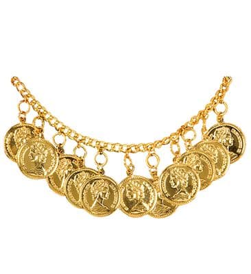 Golden Coin Anklet Belly Dance Festival Fancy Dress Costume Accessory