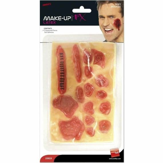 Gory Wounds 12 Assorted Hollywood Mutilations