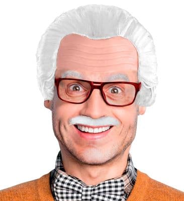 Grandpa Headpiece with Moustache & Glasses