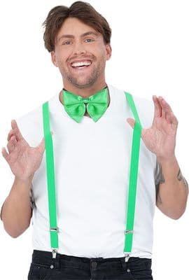Green Bow Tie & Braces Kit