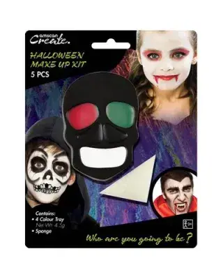 Halloween 5 Piece Make Up Kit Face Paint Fancy Dress Costume Makeup Set
