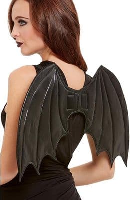 Halloween Black Bat Wings