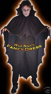 Halloween Black Vampire Cape 183cm