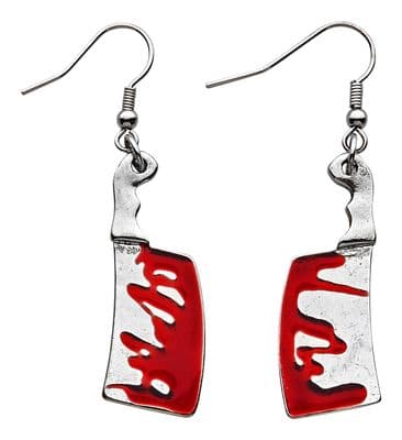 Halloween Bloody Cleaver Earrings
