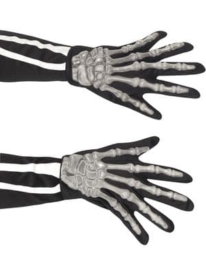 HALLOWEEN FANCY DRESS # ADULT SKELETON GLOVES