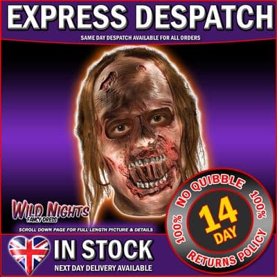 HALLOWEEN FANCY DRESS ~ THE WALKING DEAD DECAYED ZOMBIE MASK