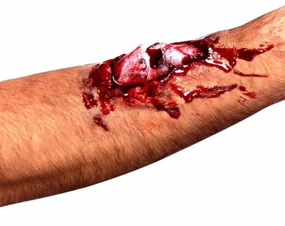 Halloween Gory Wounds Broken Bone Latex Scar