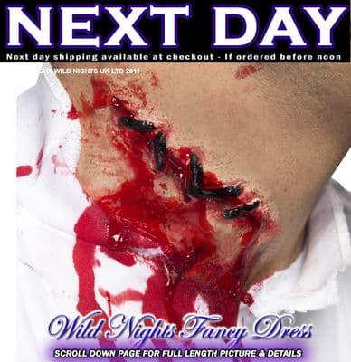 Halloween GORY WOUNDS - STITCHES LATEX SCAR