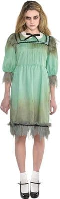 Halloween Ladies Dreadful Darling Dress Gothic Fancy Dress Costume Outfit