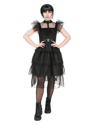 Halloween Ladies Gothic Prom Queen Costume