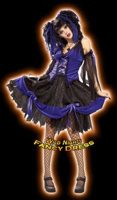 Halloween Ladies Lolita Saloon Girl Costume