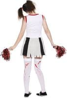 Halloween Ladies Miss Cheerleader Zombie Costume
