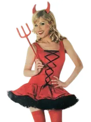 Halloween Ladies Sexy Red Devil Costume