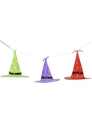 Halloween LED Light Up Floating Witch Hats