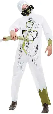 Halloween Mens Biohazard Suit Costume