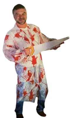 Halloween Mens Bloody Doctors Coat