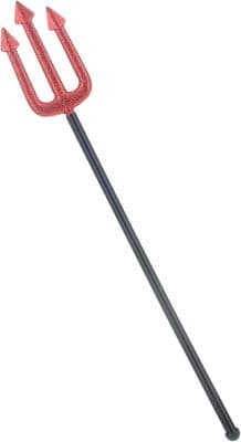 Halloween Red Glitter Trident