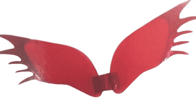 Halloween Red Vampire Wings