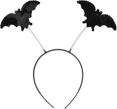 Halloween Sequin Bat Bopper Headband